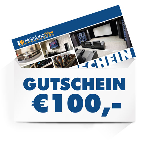 HeimkinoWelt Gutschein €100,- --- 1