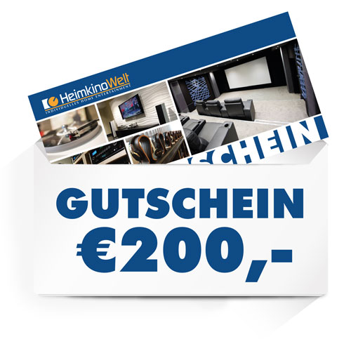 HeimkinoWelt Gutschein €200,- --- 1