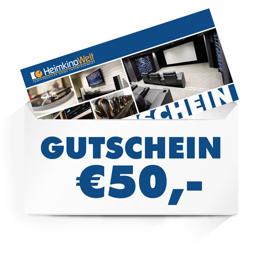 HeimkinoWelt Gutschein €50,- --- 1